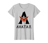 Avatar: Fire and Ash Avatar Toruk Big Logo T-Shirt, Femme, Argent, L