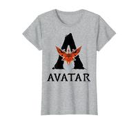 Avatar: Fire and Ash Avatar Toruk Big Logo T-Shirt, Femme, Gris Chiné, XL
