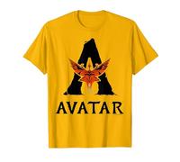 Avatar: Fire and Ash Avatar Toruk Big Logo T-Shirt, Homme, Doré Vif, XL