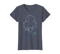 Avatar: Fire and Ash The Winds of Pandora Line Art Poster T-Shirt, Femme, Bleu Chiné, XXL