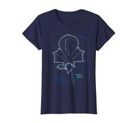 Avatar: Fire and Ash The Winds of Pandora Line Art Poster T-Shirt, Femme, Bleu Marine, XS