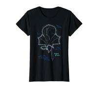 Avatar: Fire and Ash The Winds of Pandora Line Art Poster T-Shirt, Femme, Noir, XXL