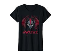 Avatar: Fire and Ash Varang Face Mangkwan Clan & Movie Logo T-Shirt, Femme, Noir, M