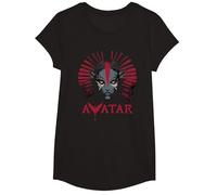 Avatar: Fire and Ash Varang Face Mangkwan Clan & Movie Logo T-Shirt, Fille, Noir, L