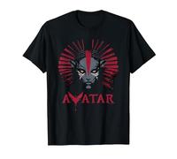 Avatar: Fire and Ash Varang Face Mangkwan Clan & Movie Logo T-Shirt, Homme, Noir, XXL