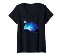 Avatar Pandora A World Like No Other Na’vi Shadow at Night T-Shirt avec Col en V