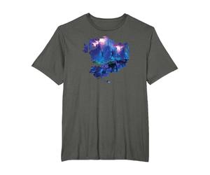 Avatar Pandora Jellyfish Forest Poster T-Shirt, Homme Grandes Tailles, Asphalte, 6X Tall