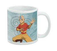Avatar - Tasse à café en céramique « The Last Airbender Aang » - Cadeau fantaisie pour café, thé et boissons chaudes, 325 ml, blanc
