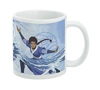 Avatar - Tasse à café Katara le dernier maître de l'air en céramique, cadeau fantaisie pour café, thé et boissons chaudes, 325 ml, blanc