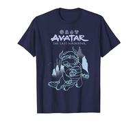 Avatar: The Last Airbender Appa Majestic Air Temple Outline T-Shirt, Homme, Bleu Marine, 3XL