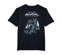 Avatar: The Last Airbender Appa Majestic Air Temple Outline T-Shirt, Homme Grandes Tailles, Noir, 3X Tall