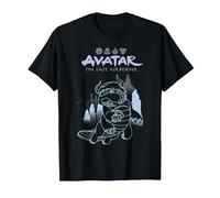 Avatar: The Last Airbender Appa Majestic Air Temple Outline T-Shirt, Homme, Noir, M