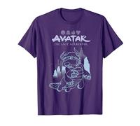 Avatar: The Last Airbender Appa Majestic Air Temple Outline T-Shirt, Homme, Violet, M