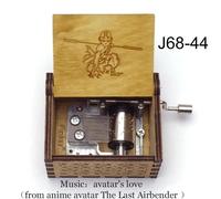 Avatar The Last Airbender Music Box Avatar's Love Theme Laser Carved Wooden Children Birthday Christmas New Year Cute Gift -J68-44
