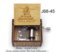 Avatar The Last Airbender Music Box Avatar's Love Theme Laser Carved Wooden Children Birthday Christmas New Year Cute Gift -J68-45