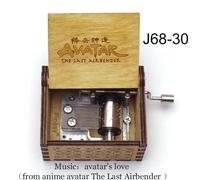 Avatar The Last Airbender Music Box Avatar's Love Theme Laser Carved Wooden Children Birthday Christmas New Year Cute Gift -J68-30