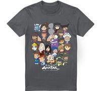 Avatar : The Last Airbender - T-shirt pour homme TV6524 (3XL) (Charbon de bois)
