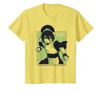 Avatar: The Last Airbender Toph Blind Bandit Nickelodeon T-Shirt, Enfant, Citron, 10 Ans