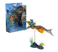 BANDAI - Disney Avatar - World of Pandora - Coffret Large Deluxe - Jake Sully & Skimwing - Figurine Officielle Issue du Film Avatar 2 réalisé par James Cameron - TM16402