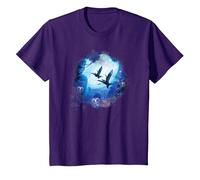 Avatar: The Way of Water Banshee Na’VI Night Flight T-Shirt, Enfant, Violet, 12 Ans