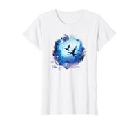 Avatar: The Way of Water Banshee Na’VI Night Flight T-Shirt, Femme, Blanc, XXL