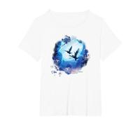 Avatar: The Way of Water Banshee Na’VI Night Flight T-Shirt, Femme Grandes Tailles, Blanc, 2X