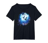 Avatar: The Way of Water Banshee Na’VI Night Flight T-Shirt, Femme Grandes Tailles, Noir, 3X
