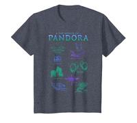 Avatar The World of Pandora Flora & Fauna T-Shirt, Enfant, Bleu Chiné, 6 Ans