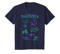 Avatar The World of Pandora Flora & Fauna T-Shirt, Enfant, Bleu Marine, 4 Ans