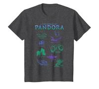 Avatar The World of Pandora Flora & Fauna T-Shirt, Enfant, Chiné Foncé, 2 Ans