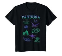Avatar The World of Pandora Flora & Fauna T-Shirt, Enfant, Noir, 12 Ans