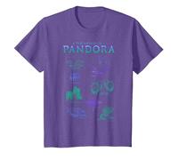 Avatar The World of Pandora Flora & Fauna T-Shirt, Enfant, Violet Chiné, 8 Ans
