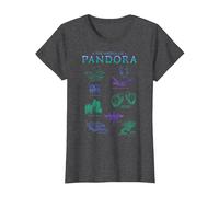 Avatar The World of Pandora Flora & Fauna T-Shirt, Femme, Chiné Foncé, XS