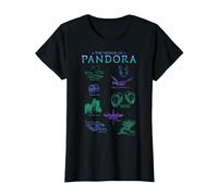 Avatar The World of Pandora Flora & Fauna T-Shirt, Femme, Noir, XXL