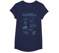 Avatar The World of Pandora Flora & Fauna T-Shirt, Fille, Bleu Marine, L