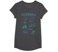 Avatar The World of Pandora Flora & Fauna T-Shirt, Fille, Chiné Foncé, L