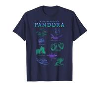 Avatar The World of Pandora Flora & Fauna T-Shirt, Homme, Bleu Marine, 3XL