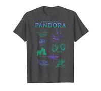 Avatar The World of Pandora Flora & Fauna T-Shirt, Homme, Chiné Foncé, S