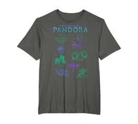 Avatar The World of Pandora Flora & Fauna T-Shirt, Homme Grandes Tailles, Asphalte, 5X Tall