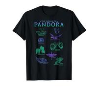 Avatar The World of Pandora Flora & Fauna T-Shirt, Homme, Noir, S