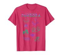 Avatar The World of Pandora Flora & Fauna T-Shirt, Homme, Rouge Chiné, S