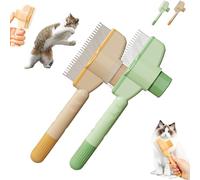 Avatore Cat Comb, Zenbrush Removes Fur & Relieves Pain for Massaging and Cleaning Shedding Hair (2 Pcs)