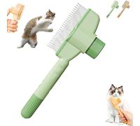 Avatore Cat Comb, Zenbrush Removes Fur & Relieves Pain for Massaging and Cleaning Shedding Hair (Green)