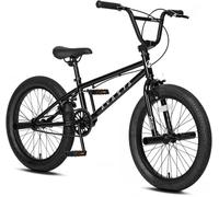 AVATSA Vélo BMX, freestyle, 20’’, pour enfants garçons et filles de 6, 7, 8, 9, 10, 11, 12, 13, 14 ans et débutants, noir