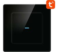 Avatto N-TS10-B1 Interrupteur d'éclairage WiFi intelligent à 1 voie TUYA (noir)