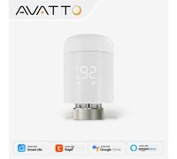 AVATTO Tuya 1-6 pièces Zigbee TRV vanne d'actionneur de radiateur vanne de radiateur thermostatique régulateur de température pour Alexa Google Home 5PC