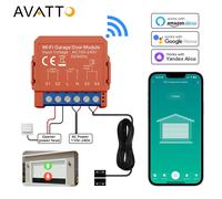 AVATTO Tuya WiFi ouvre-porte de Garage application intelligente télécommande vocale module de commutateur de porte fonctionne avec Alexa Google Home Alice