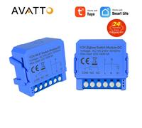 AVATTO Tuya Zigbee/WiFi commutateur intelligent télécommande 1ch Module de relais 24V 220V Contact sec pour moteur lumineux Alexa Google Home
