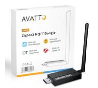 AVATTO Zigbee 3.0 Gateway Home Assistant Gateway Zigbee 3.0 USB Dongle Plus Standard Zigbee2MQTT Protocole pour Zigbee2MQTT ou ZHA dans Home Assistant Compatible avec tous les appareils Zigbee