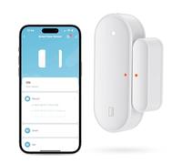 AVATTO Zigbee - Contact intelligent de porte/fenêtre avec batterie - Nécessite hub AVATTO - Détecteur sans fil pour système d'alarme - Capteur Smart Home compatible avec Alexa Google Assistant | MQTT